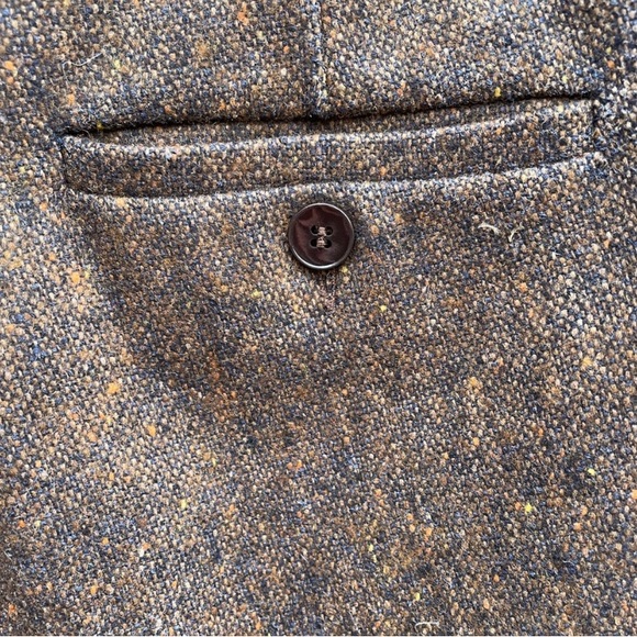 MaxMara Wool Silk Brown Tweed pants, size 44 - Picture 6 of 8